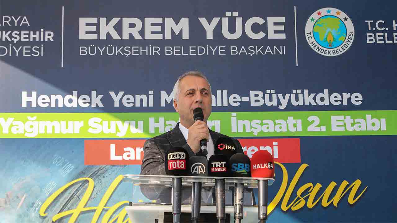 Hendek’te yeni projenin startı verildi: “100 yıllık projeler üretiyoruz”