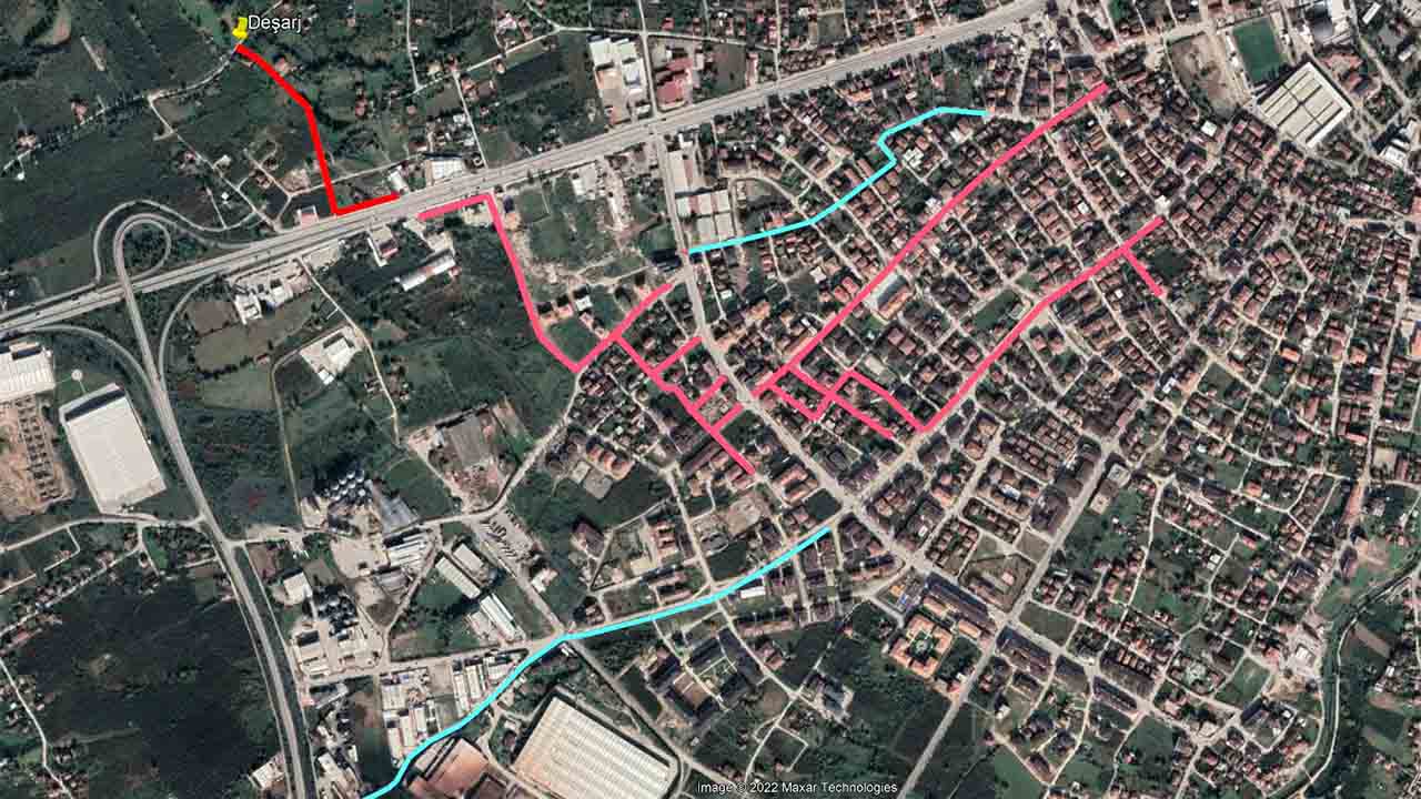 Dev Yağmur Suyu projesi büyükdere’de devam ediyor