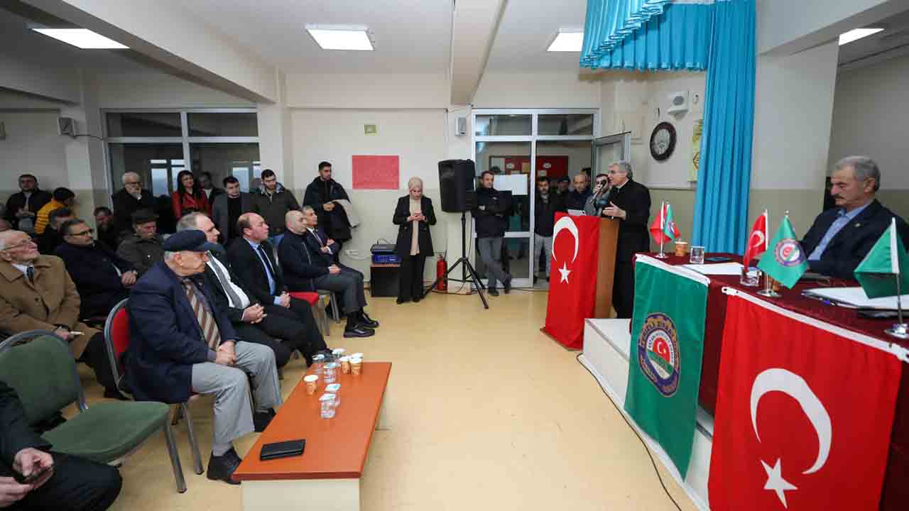 Başkan Ekrem Yüce Ferizli’de konuştu