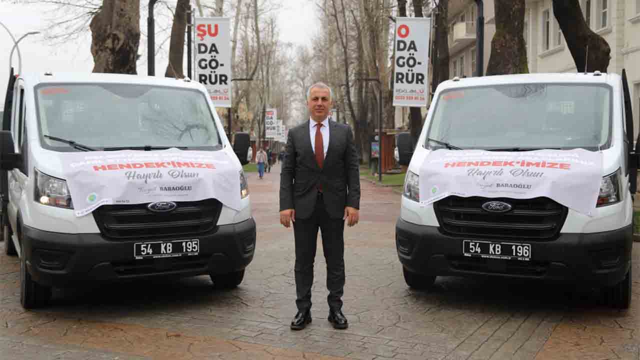 Hendek Belediyesi 2 yeni araç daha satın aldı