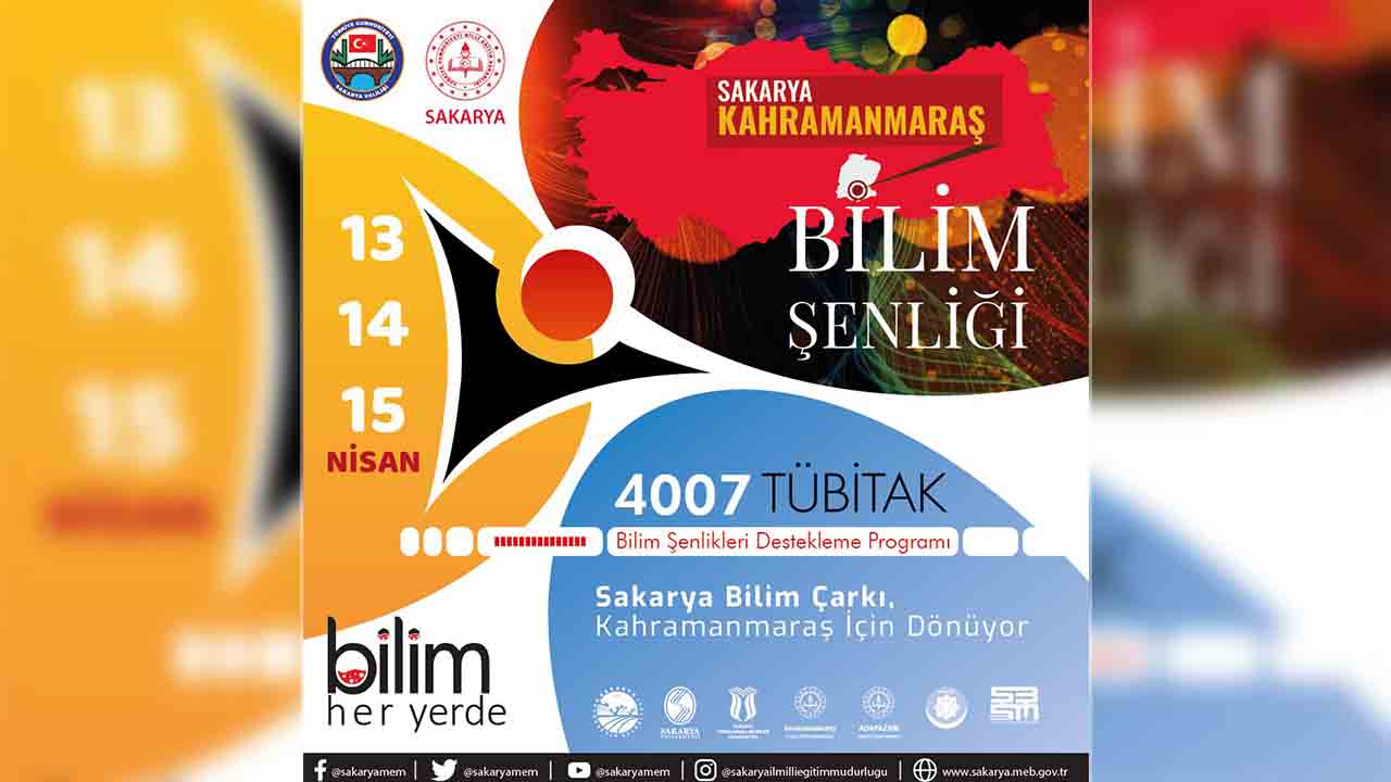 Sakarya MEM, Kahramanmaraş’taki Öğrenciler için Bilim şenliği düzenliyor