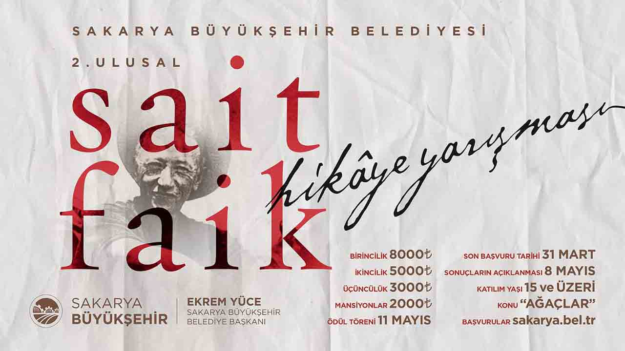 Ulusal Sait Faik Abasıyanık hikaye yarışmasına başvurular tamamlandı